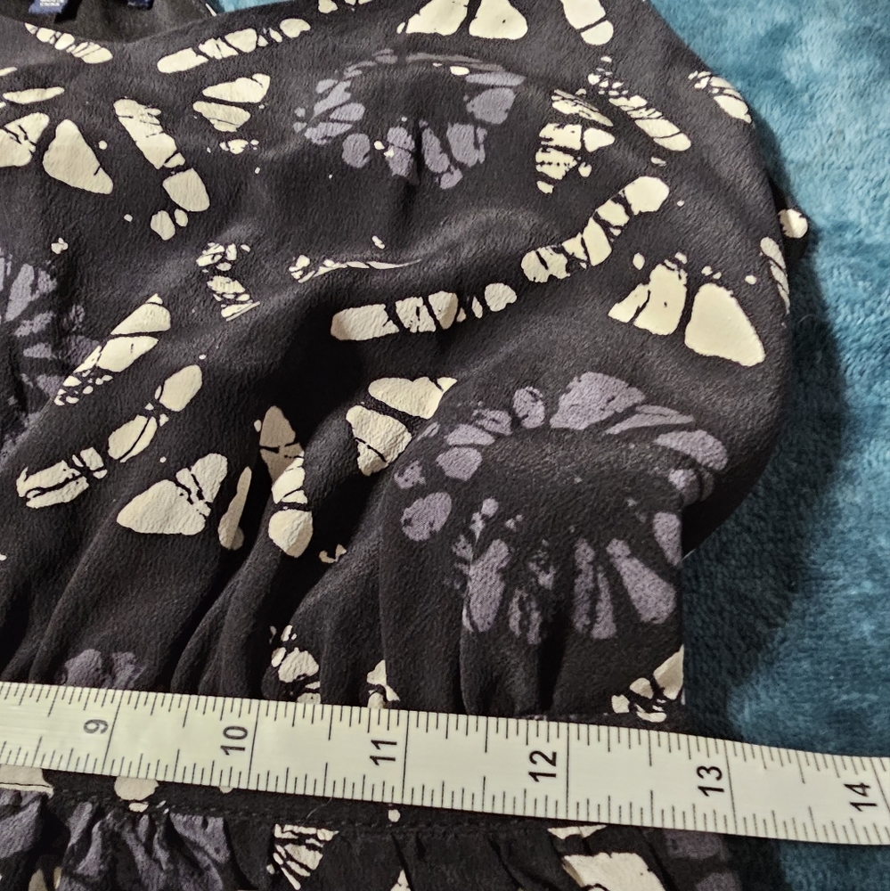 Madewell | Starview Silk Batik Grid Cami Dress size 0 - Picture 11 of 12
